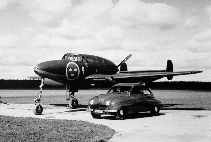 Od letadel k automobilům. Saab začal vyrábět automobily až v roce 1946