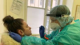 Žena se testovala na koronavirus, skončila v nemocnici v Brně: Operace hlavy!