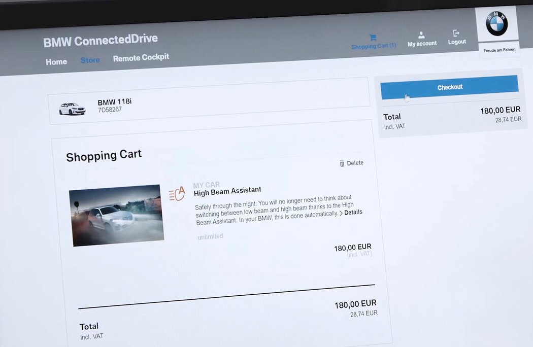 Nejširší seznam prvků, které lze koupit online, až když vůz vlastníte, nabízí BMW. Pro různé modely jsou v seznamu adaptivní podvozek, aktuální dopravní informace, asistent dálkových světel či vyhřívání volantu a sedadel.
