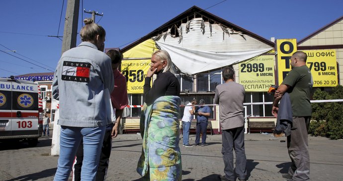 Požár hotelu na Ukrajině: V Oděse zemřelo nejméně devět lidí, další jsou zranění (17. 8. 2019)