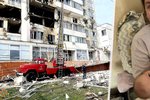 Rusové poničili obytný dům v Oděse