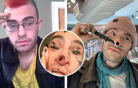 Tatér má potetované oční bulvy, dásně a nechal si odstranit bradavky: Nechce vypadat jako člověk!