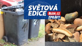 Každý Čech ročně vyhodí 70 kg potravinového odpadu.