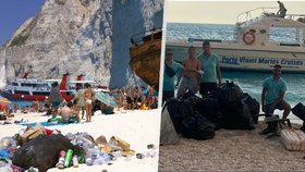 Hnus na ikonické pláži na Zakynthosu: Navagio zasypaly odpadky, Řekům dochází trpělivost!