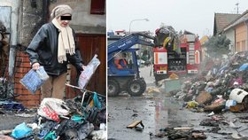 Podle sousedů žena schraňovala oblečení a odpadky pět let.
