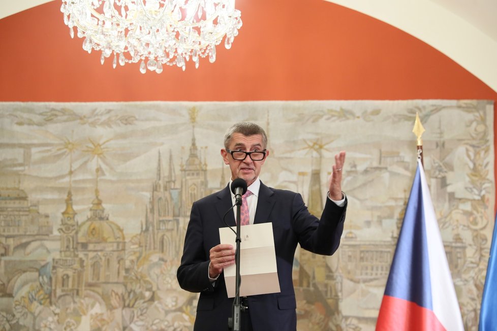 Premiér Andrej Babiš na prvním předávání cen Odpovědných zahraničních investorů (14. 10. 2019)