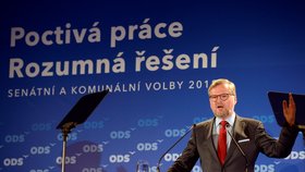 Předseda ODS Petr Fiala na programové konferenci 26. května v Líbeznicích u Prahy