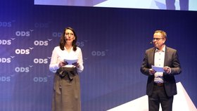 Programová konference ODS: Vlevo 1. místopředsedkyně Alexandra Udženija (16. 3. 2019)