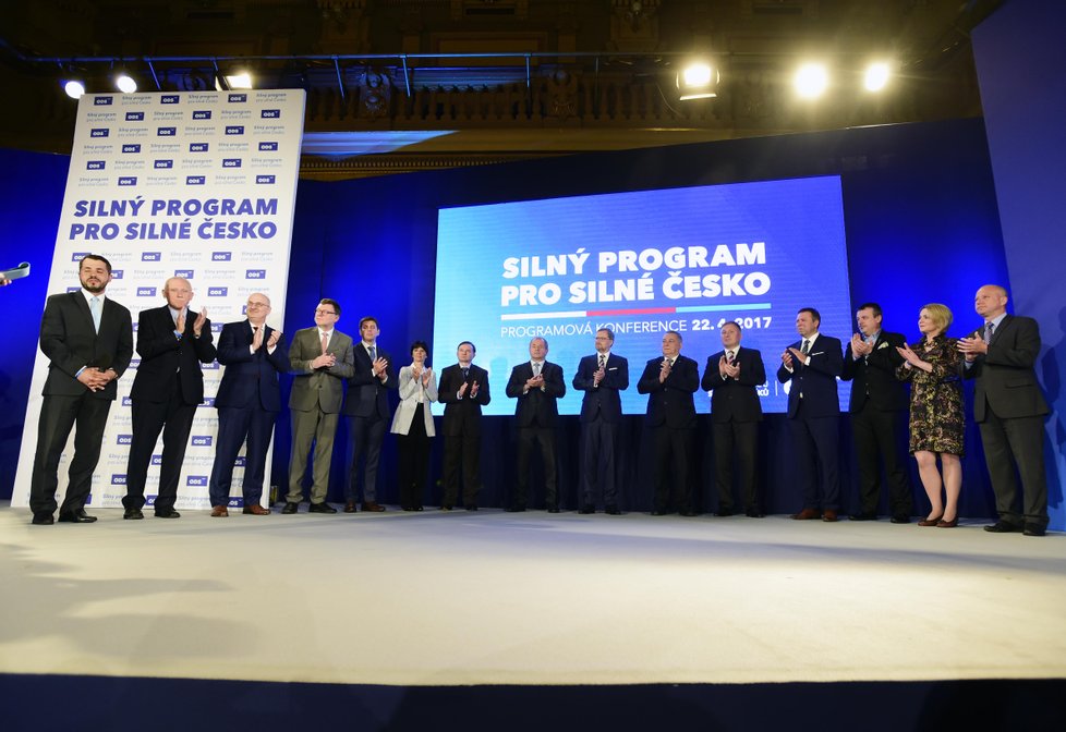 Na programové konferenci ODS se 22. dubna v Praze představili lídři kandidátek před podzimními volbami.