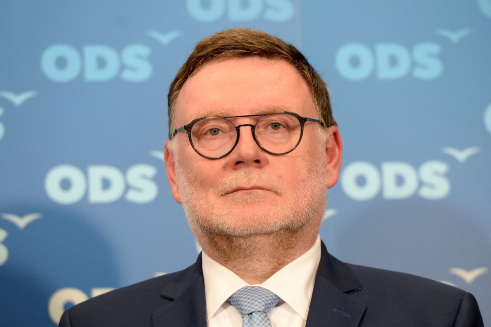 Šéf poslanců ODS na tiskové konferenci strany (31. 7. 2019)