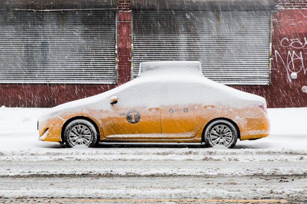 Odstavené taxi v New Yorku