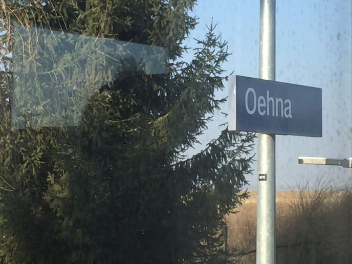 Vynucená zastávka u vesnice Oehna.