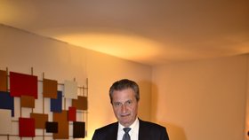 Evropský komisař pro rozpočet a lidské zdroje Günther Oettinger z Německa.