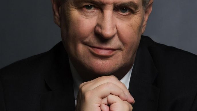 Miloš zeman pro svůj twitterový účet použil oficiální portrét od Herberta Slavíka