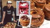 Lukáš (34) v Praze smaží křížence amerických donutů a francouzských croissantů: Denně zpracuje 45 kg těsta
