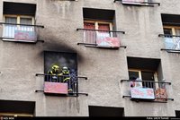 V ostravském hotelu hořelo: Popáleného muže (34) museli hasiči zachránit z výsuvného žebříku