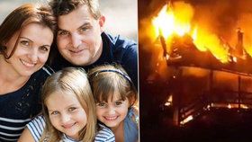 Děsivá tragédie: Rodina uhořela při požáru chaty