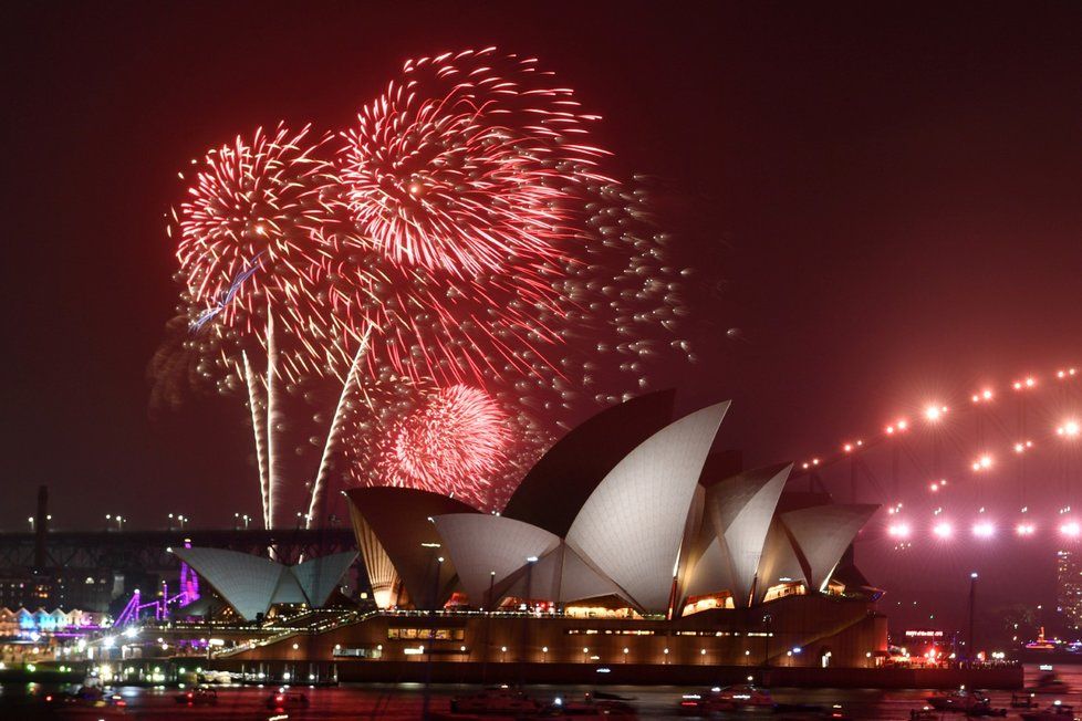Novoroční oslavy v australském Sydney (31. 12. 2019)