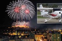 Ignis Brunensis v Brně: Prohlédněte si ohňostroje z letadla