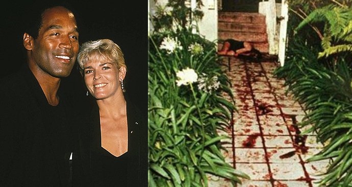 OJ Simpson se svojí bývalou ženou a místo, kde byla zavražděná.
