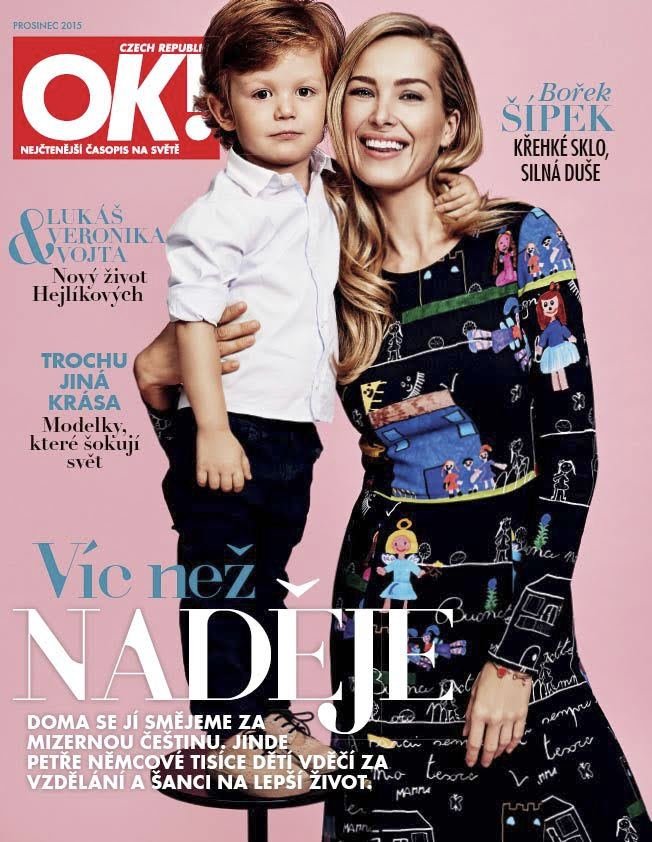 Titulní strana aktuálního čísla časopisu OK! Magazín