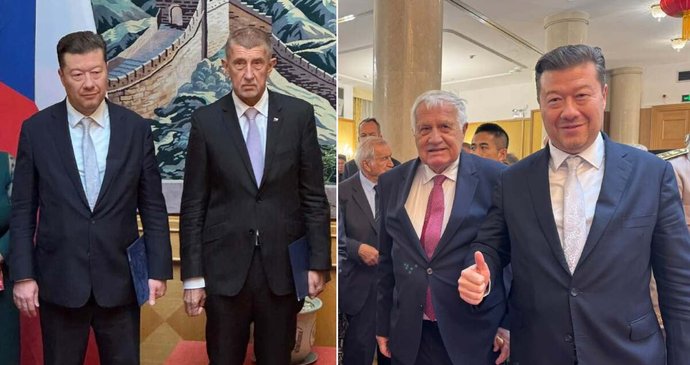 Detaily party na čínské ambasádě: Okamura se kasal, Babiš se chystá na misi