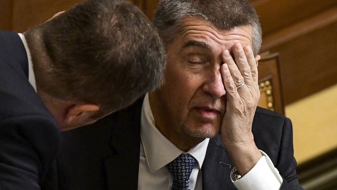 Premiér Andrej Babiš a Tomio Okamura při projednávání návrhu státního rozpočtu na rok 2019.