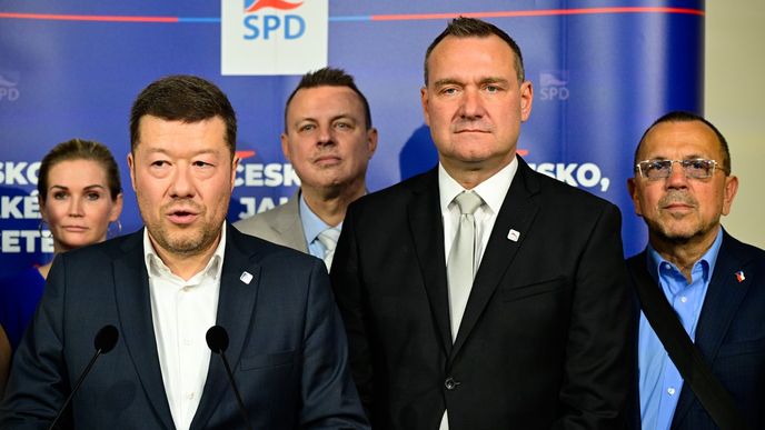 Tomio Okamura a Jindřich Rajchl Tomio Okamura a Jindřich Rajchl