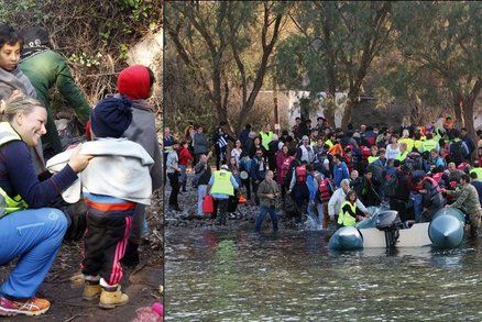 Češky zachránily uprchlická batolata: Když je klid, připluje „jen“ 20 člunů 