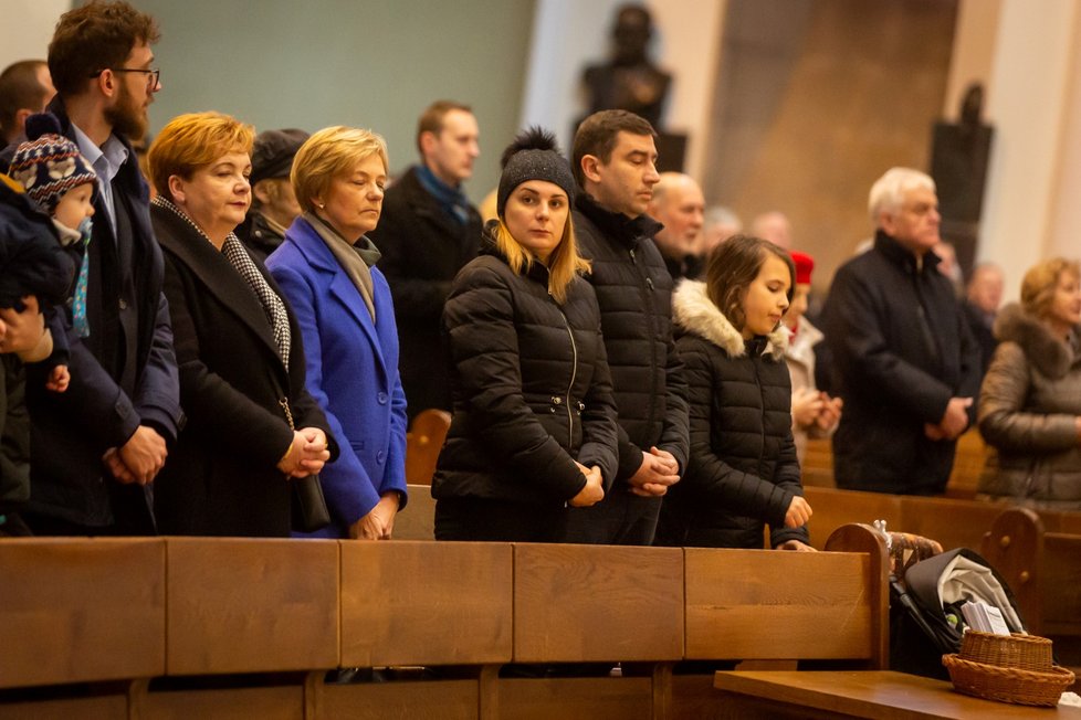 Mše za zesnulé horníky v polských Katovicích (23. 12. 2018)