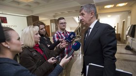 Andrej Babiš jednal v Praze s vlastníky OKD (12. 4. 2016).