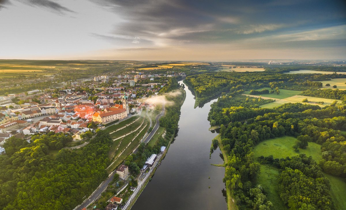 Mělník pohledem dronu