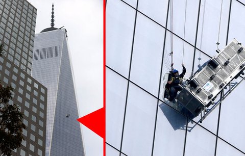 Na World Trade Center viseli myči oken: Jen těsně unikli jisté smrti!