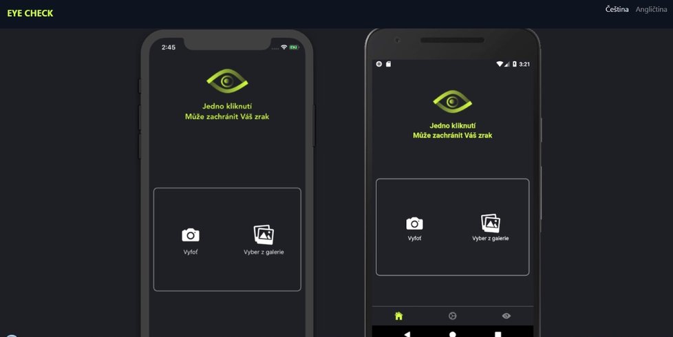 Mobilní aplikaci Eye Check která z jediné fotografie obličeje rozpozná vážnou oční chorobu leukokorii.