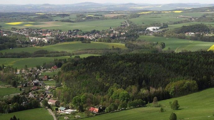 okolí Chrastavy na Liberecku