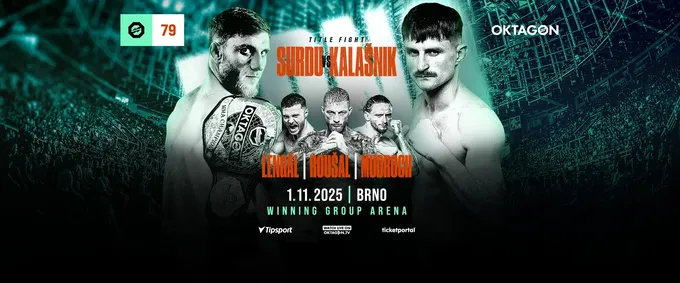 OKTAGON 79: Surdu vs. Kalašnik - fightcard, program, kde sledovat živě? OKTAGON 79: Surdu vs. Kalašnik - fightcard, program, kde sledovat živě?