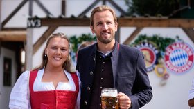 Fotbalový útočník Harry Kane na Oktoberfestu (20.9.2026)