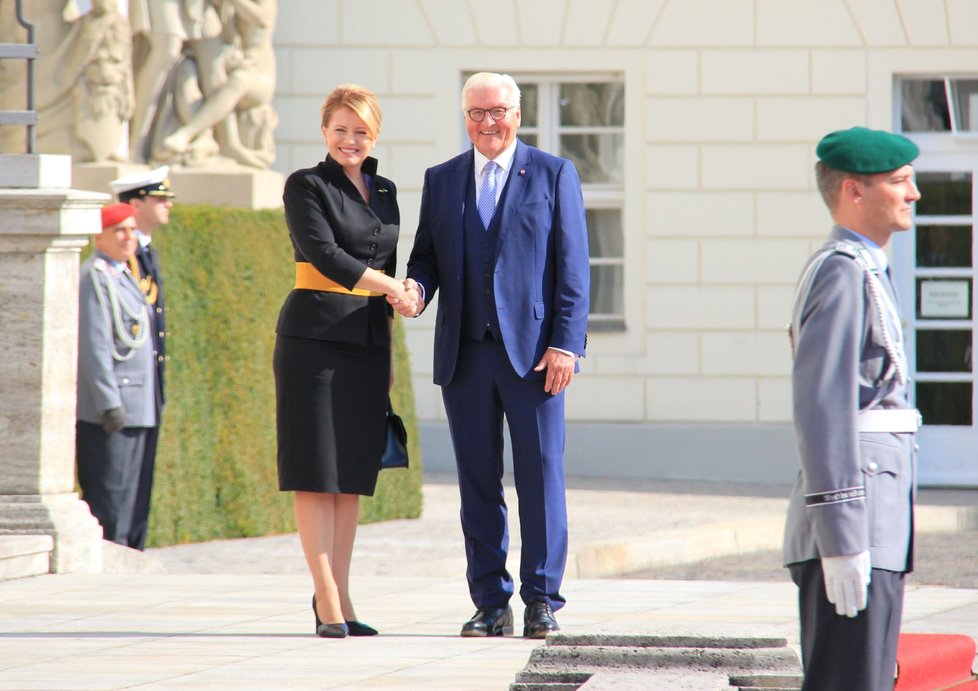 Slovenská prezidentka Zuzana Čaputová se setkala 21. srpna 2019 v Berlíně s německým prezidentem Frankem-Walterem Steinmeierem.