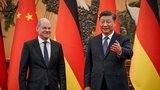 První návštěva z EU od startu covidu: Scholz jednal v Číně s prezidentem Si, řešili spolupráci