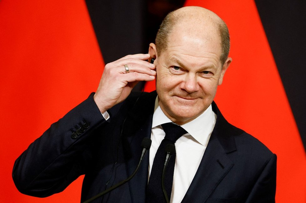 Německý kancléř Olaf Scholz  Německý kancléř Olaf Scholz