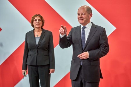 Olaf Scholz s manželkou Brittou Ernstovou