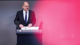 Německý kancléř Olaf Scholz (28.11.2023)