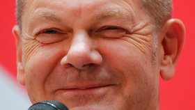 Vítěz německých voleb 2021 Olaf Scholz, lídr SPD (27.9.2021)