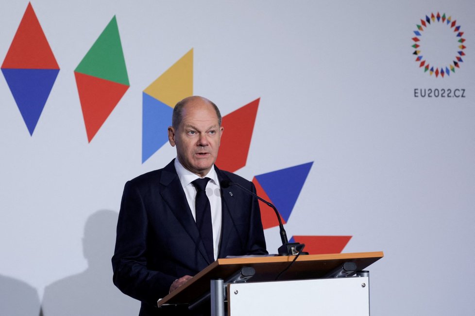 Summit lídrů EU v Praze: Německý kancléř Olaf Scholz (7.10.2022)