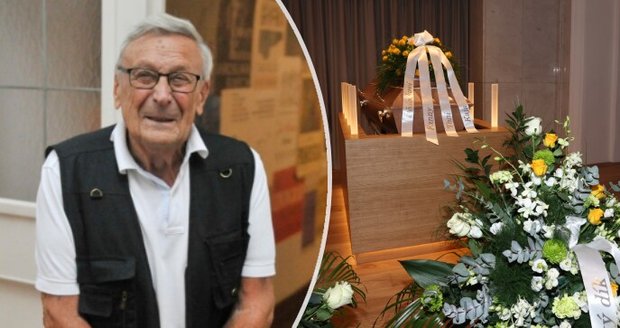 Pohřeb malíře Oldřicha Jelínka (†95): Lhali o jeho smrti.