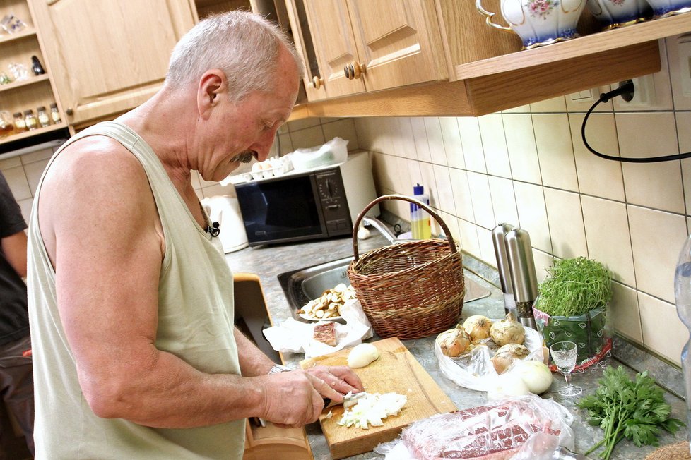 Oldřich Navrátil okouzlil svým kuchařským uměním.