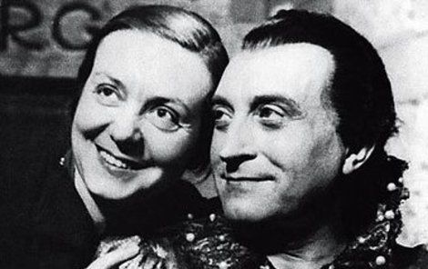 Oldřich Nový s manželkou Alicí Wienerovou-Mahlerovou, které neřekl jinak, než Lízinka.