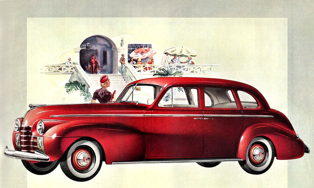 Sedan Oldsmobile Dynamic série 70 z roku 1940.