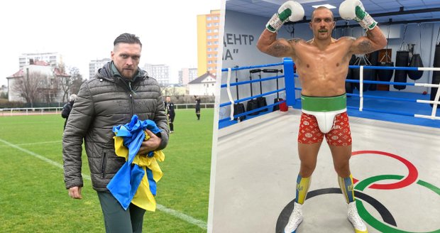 Ukrajinský boxer Usyk na začátku války narukoval do armády: Kvůli zápasu odjel do zahraničí, navštívil i Česko