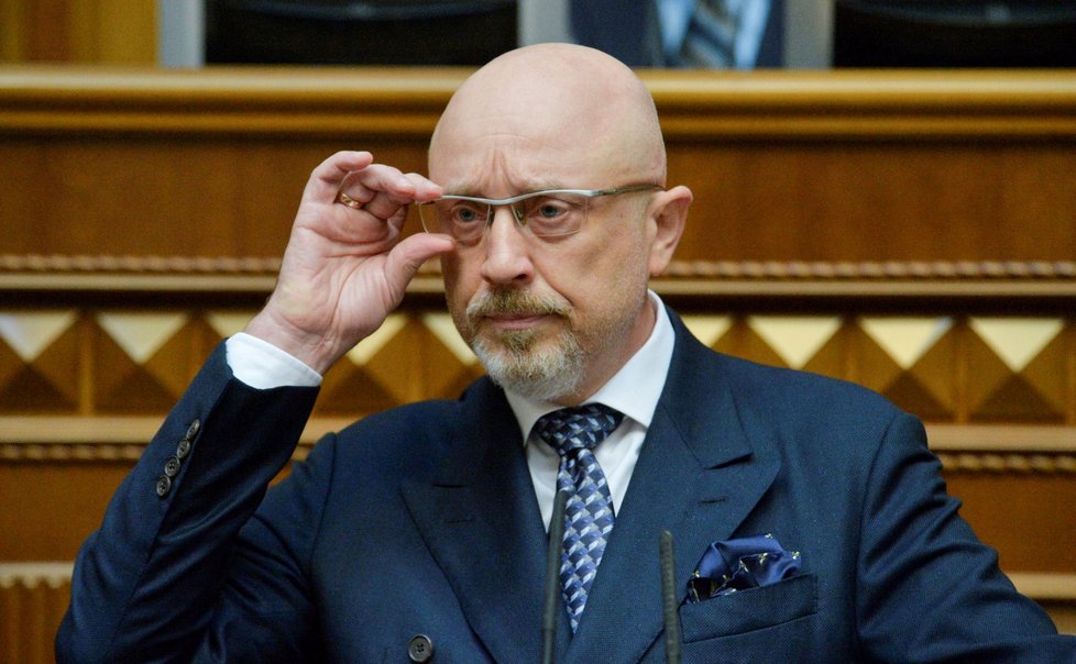 Oleksij Reznikov 4. listopadu 2021, když ho parlament potvrdil ministrem obrany.